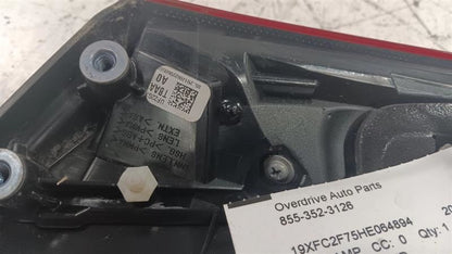 34155TBAA01 Driver Left Brake Lamp Tail Light Sedan Decklid Mounted Fits 16-19 Honda Civic