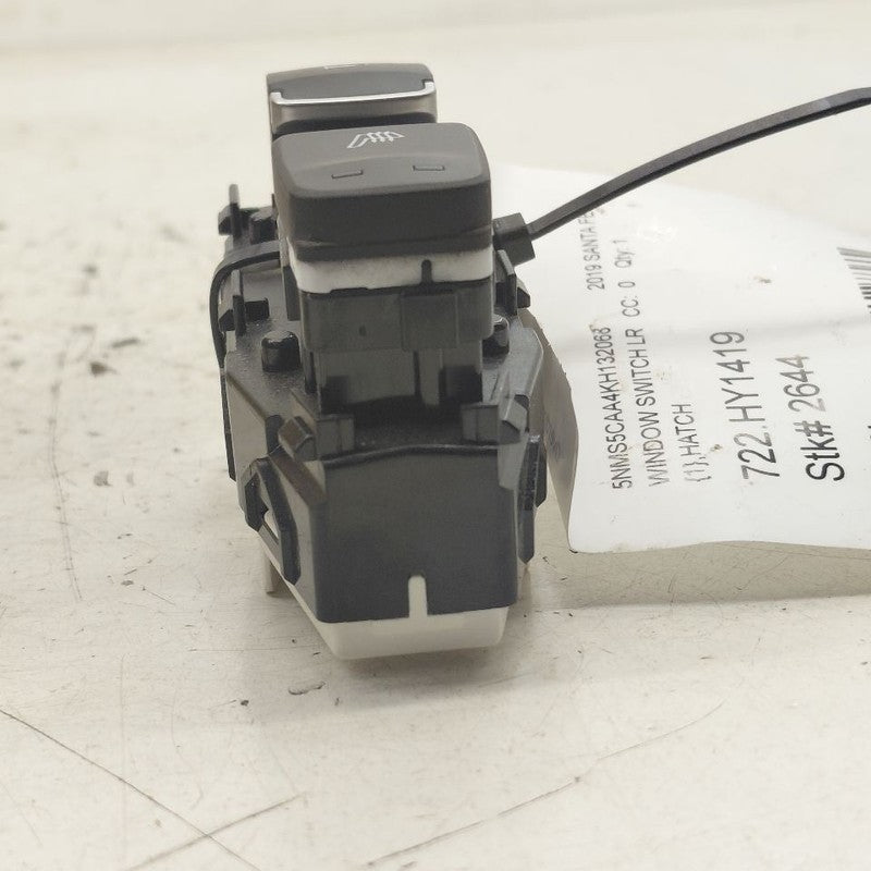 Hyundai Santa Fe Window Switch Power Left Driver Rear  2019 2020