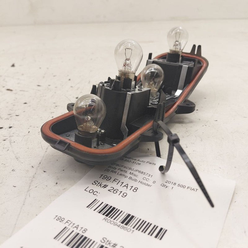 2018 Fiat 500 X Model Passenger Right Rear Lamp Bulb Holder