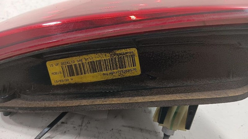 Passenger Right Tail Light Sedan Lid Mounted Fits 15-17 200 OEM