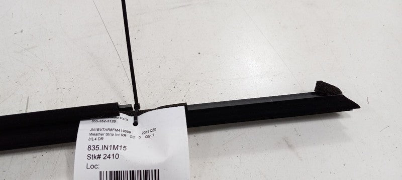 Infiniti Q50 Right Rear Interior Weather Strip 2014 2015 2016 OEM