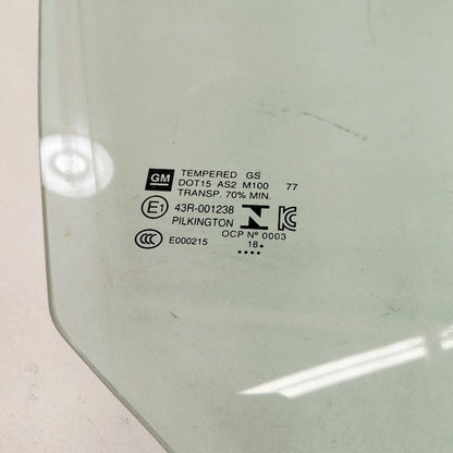 Passenger Right Front Door Glass Window Fits 16-19 Chevy Volt OEM