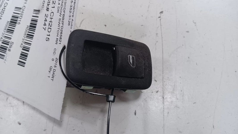 Dodge Dart Power Window Switch Right Passenger Rear  2013 2014 2015 2016