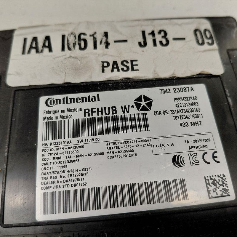 Grand Cherokee Keyless Entry Control Module {68343278AD} 2017 2018 2019 2020