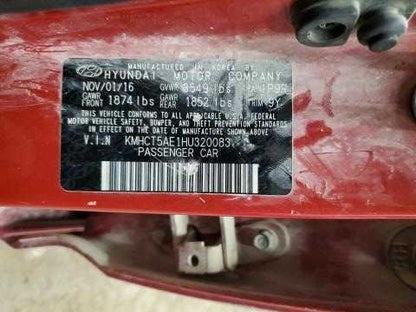 Hyundai Accent Negative Battery Cable  2017 2016 2015 2014 2013 2012