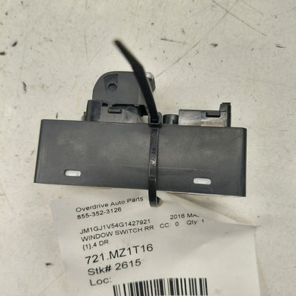 Mazda 6 Power Window Switch Right Passenger Rear  2016 2015 2014