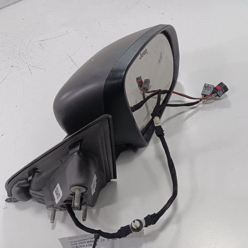 Passenger Right Side View Door Mirror Black Base Textured 17-21 Jeep C