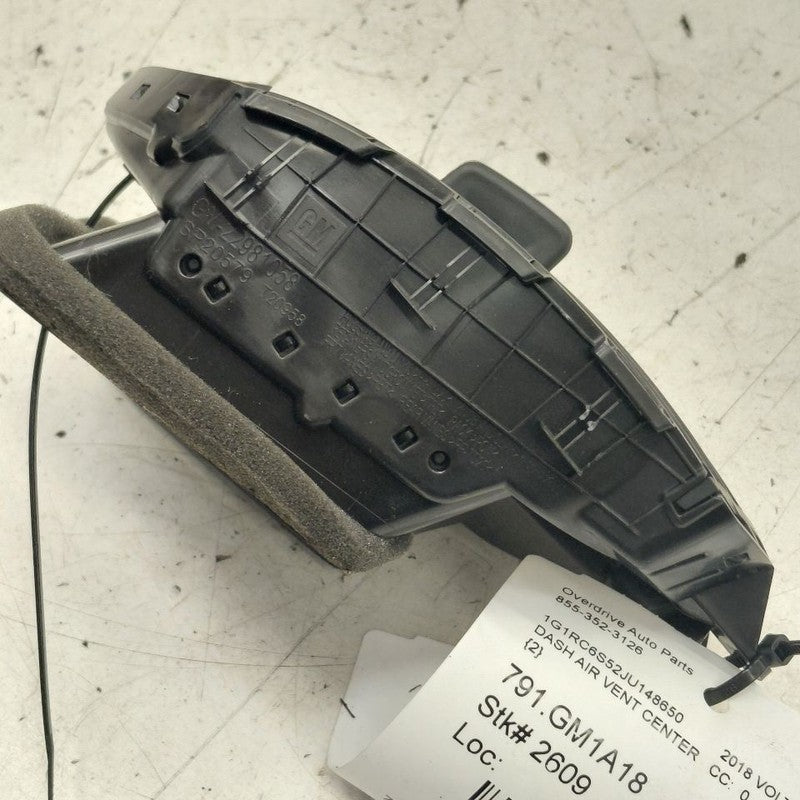 Chevy Volt Dash Air Vent Center Middle  2019 2018 2017 2016