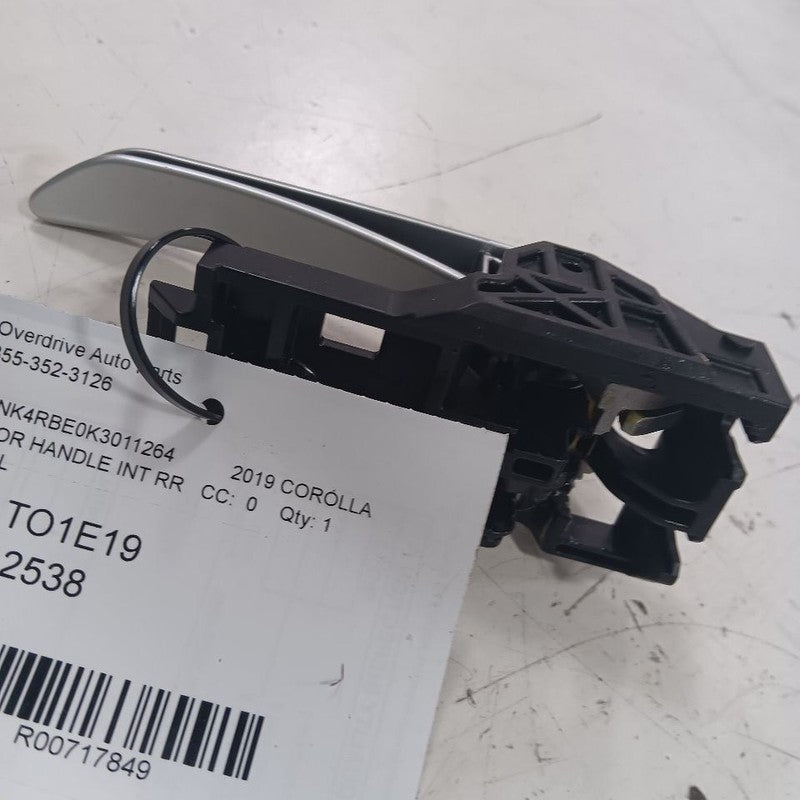 Toyota Corolla Door Handle Right Passenger Rear Interior Inside  2019 