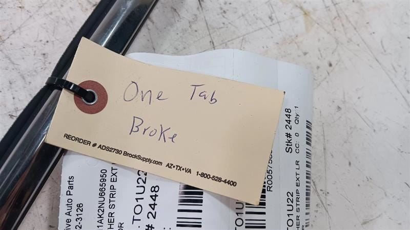 Toyota Camry Door Glass Window Weather Strip Trim Rear Left Back  2021 20