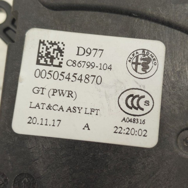 Alfa Romeo Stelvio Trunk Latch  2018 2019 2020 2021