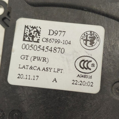 Alfa Romeo Stelvio Trunk Latch  2018 2019 2020 2021