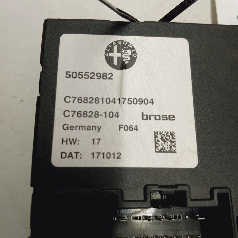 Alfa Romeo Stelvio BCM Body Control Module {50552982} 2018 2019 2020 2