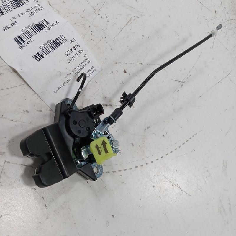 Kia Optima Trunk Latch  2018 2017 2016