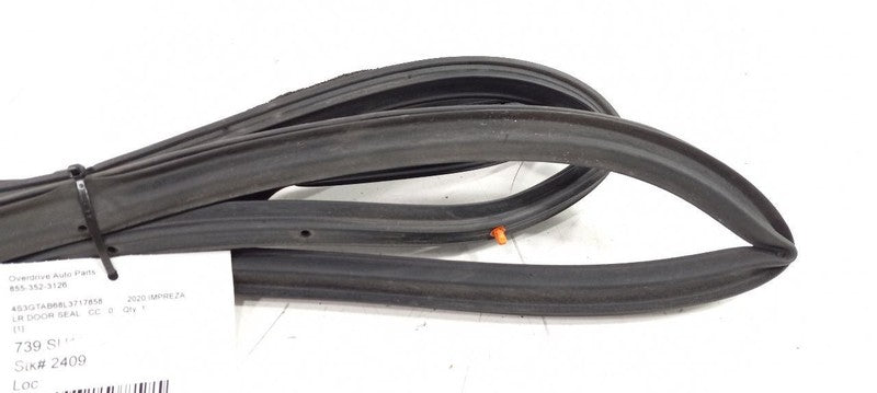 Subaru Impreza On Door Seal Rubber Left Rear 2020 2019 2018 2017 OEM