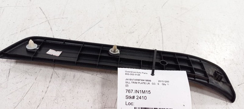 Infiniti Q50 Sill Trim Plate Door Jam Threshold Left Rear 2014 2015 20