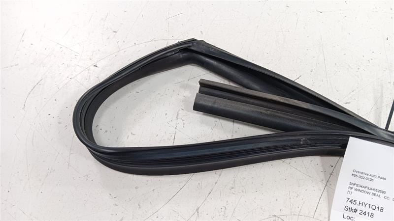 Hyundai Sonata Door Glass Window Seal Rubber Right Passenger Front 2018 2019