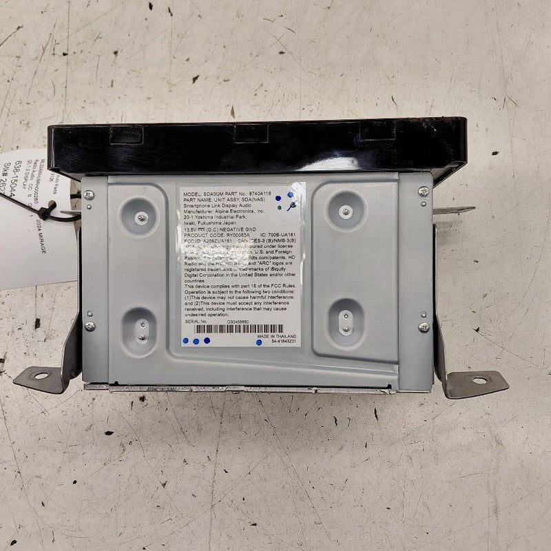 Audio Radio Display And Receiver 18-25 Mitsubishi Outlander Sport