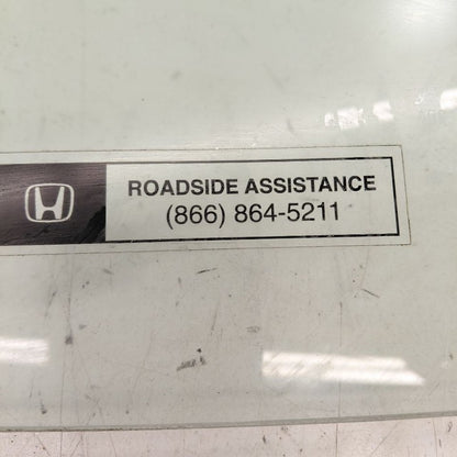 Driver Left Front Door Glass Window Fits 18-21 Honda Clarity