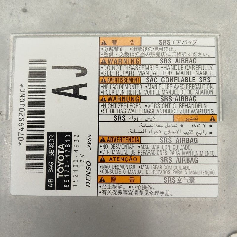 Restraint Control Module Fits 21-22 Toyota Prius