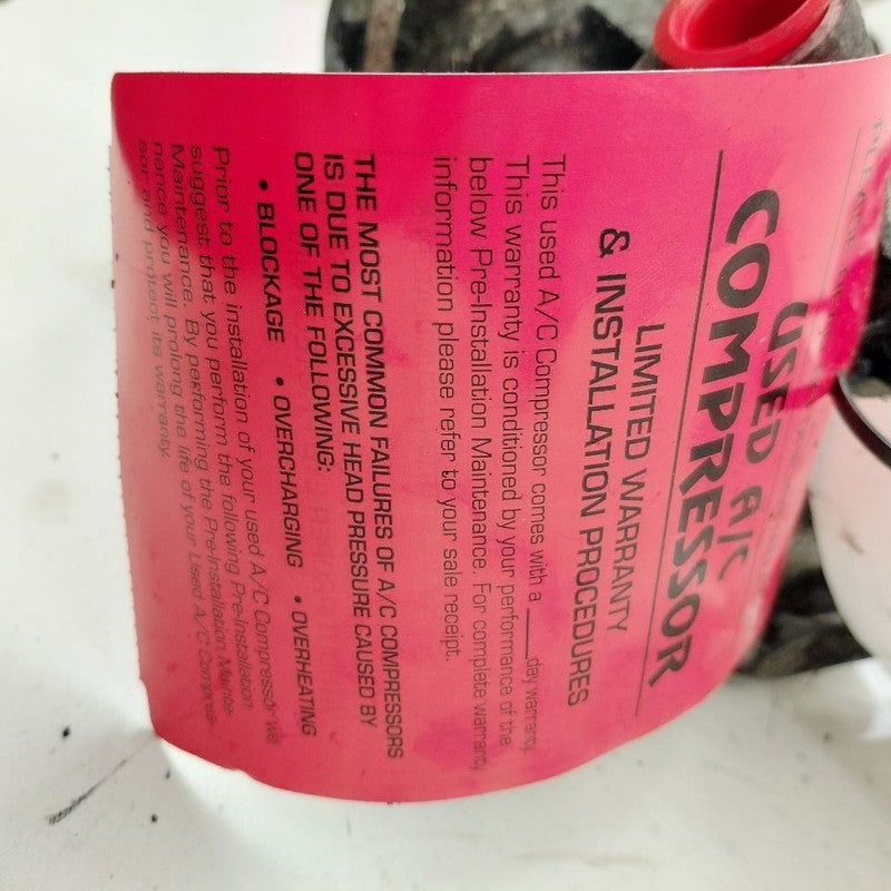 Air Conditioning AC Compressor 6 Cylinder Fits 15-20 Nissan Murano OEM
