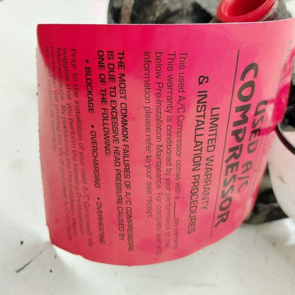 Air Conditioning AC Compressor 6 Cylinder Fits 15-20 Nissan Murano OEM