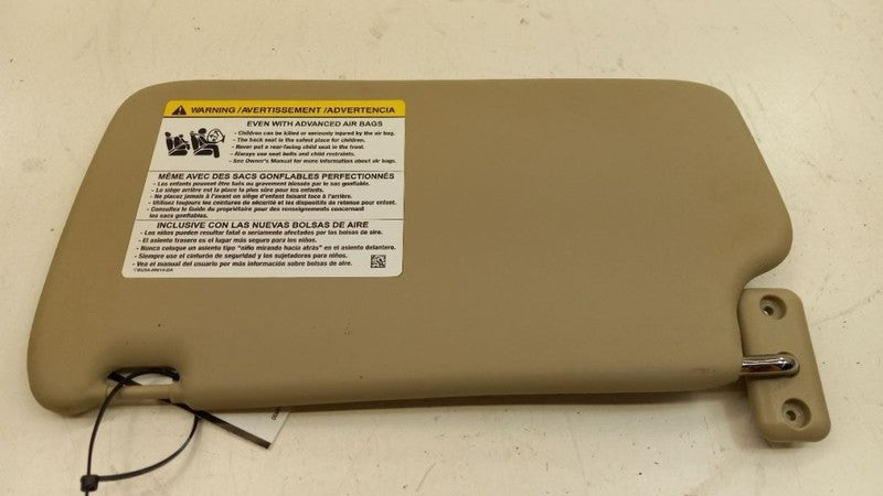 Passenger Right Sun Visor Shade Without Mirror Fits 11-13 Ford Fiesta 