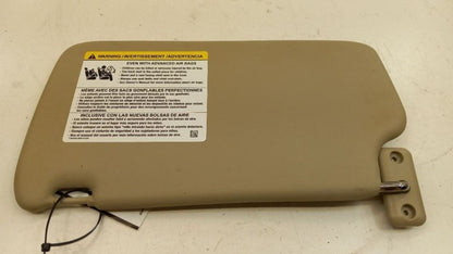 Passenger Right Sun Visor Shade Without Mirror Fits 11-13 Ford Fiesta 