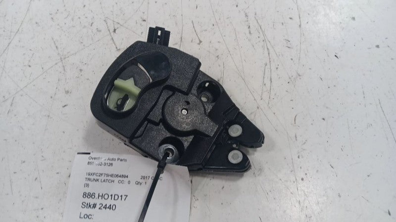 Honda Civic Trunk Latch  2016 2017 2018 2019
