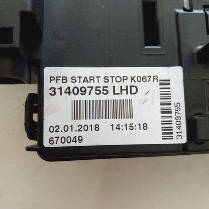 Volvo S60 Engine Start Stop Control Fuse Box {31409755} 2018 2017 2016