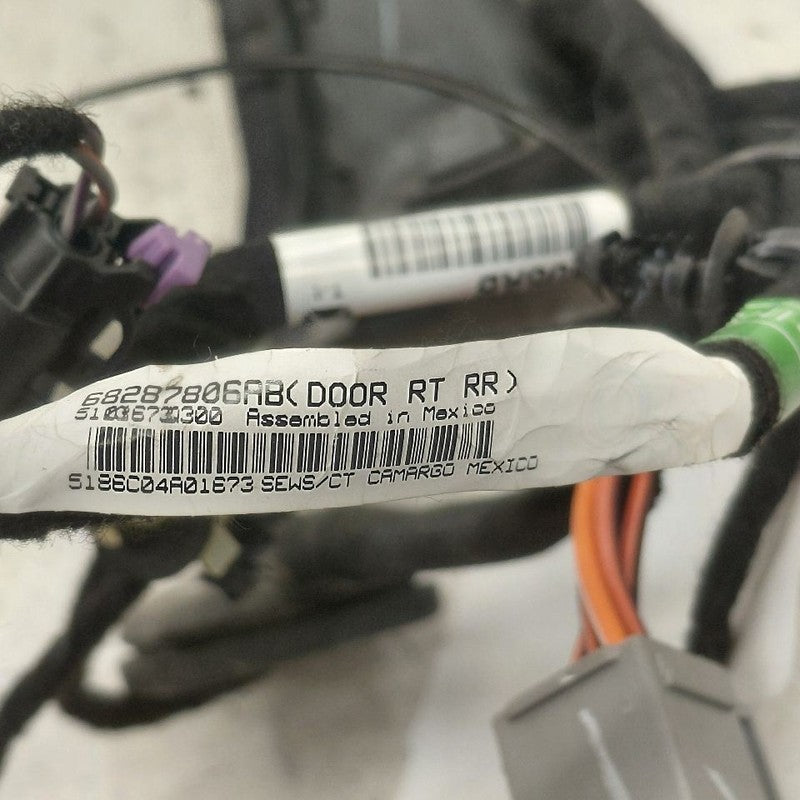 Jeep Cherokee Door Harness Wire Wiring Right Passenger Rear  2019 2020