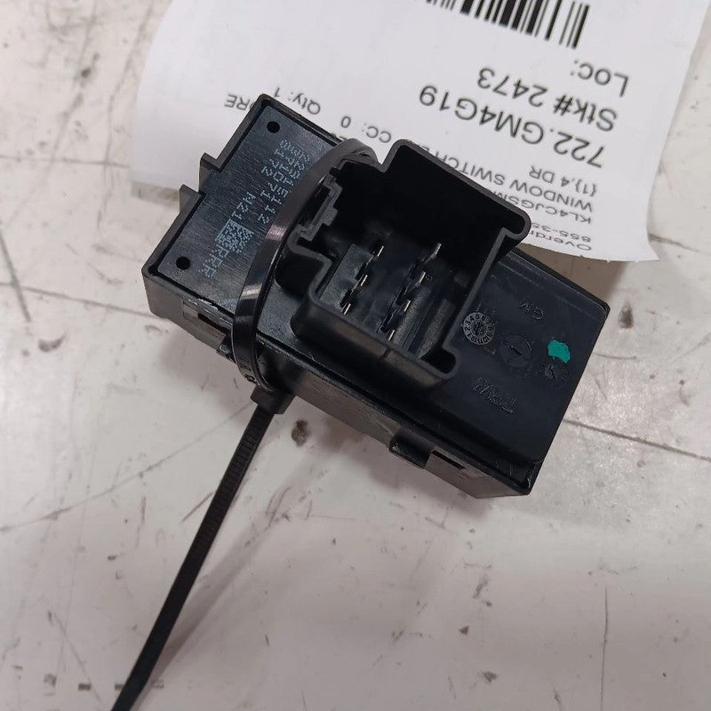 Buick Encore Window Switch Power Left Rear  2018 2019 2020
