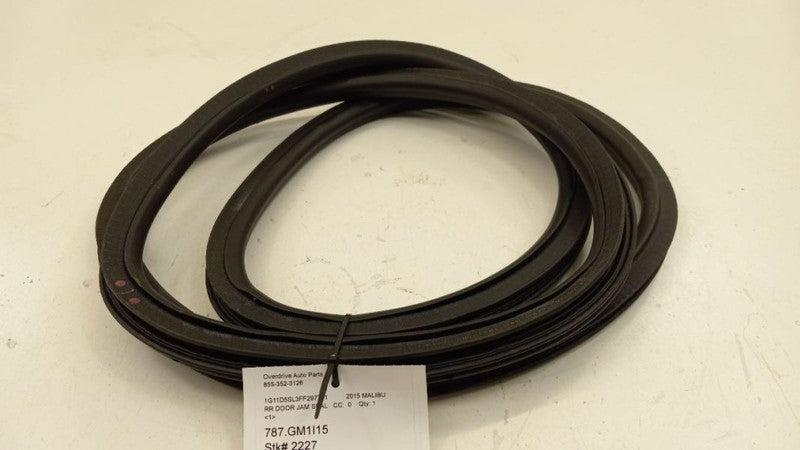 Chevy Malibu On Body Door Jamb Seal Rear Right Back 2013 2014 2015 2016