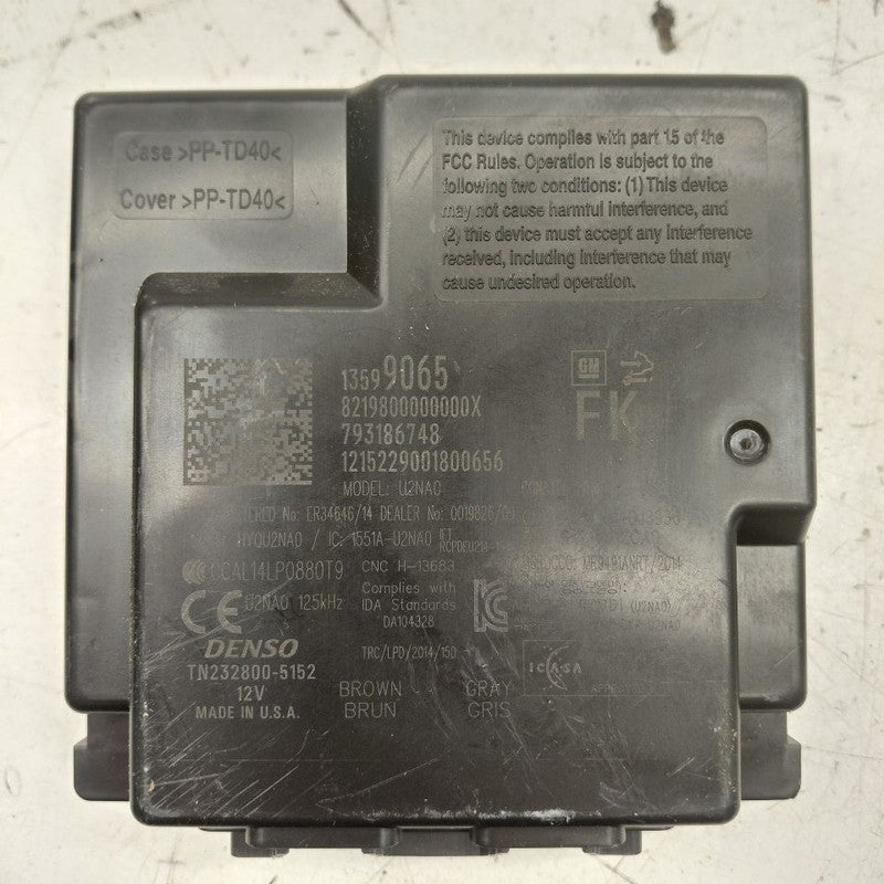 Theft-locking Keyless Entry Control Module ID 13510153 Fits 16-17 Cadi