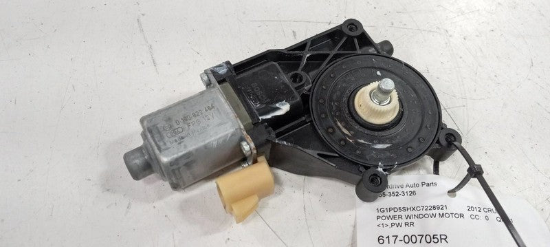Passenger Right Power Window Motor Rear Thru 4/25/2012 Fits 11-12 CRUZ