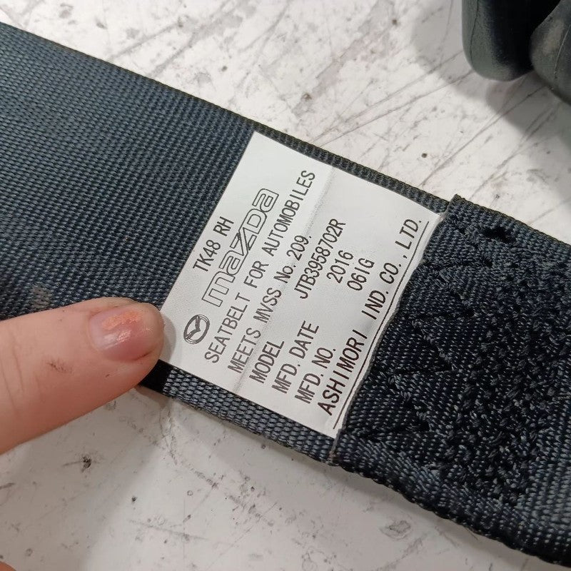 Mazda CX-9 Seat Belt Strap Retractor Right Passenger Rear Back  2016 2