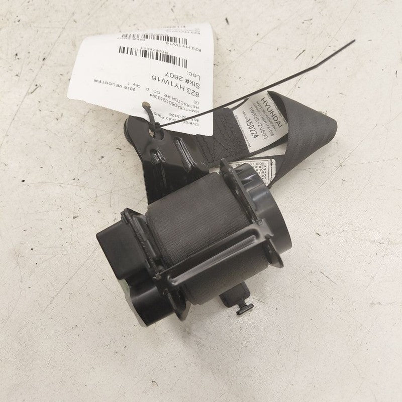 Hyundai Veloster Seat Belt Strap Retractor Right Passenger Rear Back  