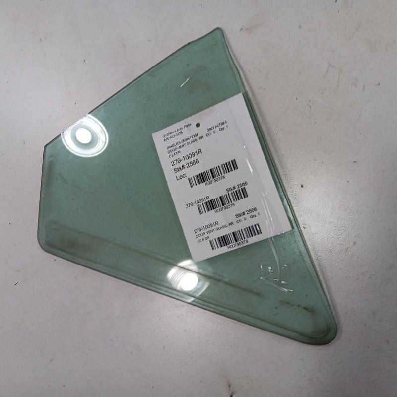 Passenger Right Rear Door Vent Glass Window Fits 19-23 Nissan Altima