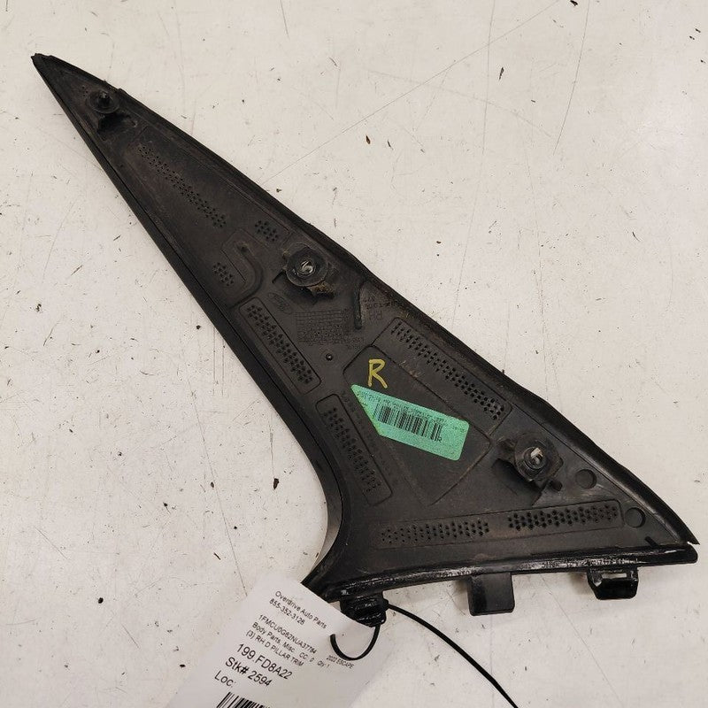 Ford Escape Passenger Right Side D-Pillar Trim 2022 2023 2024