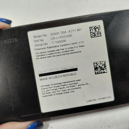 39800TBAA21 Audio Equipment Radio Satellite Radio Xm ID 39800TBAA22 Fits 16-21 Honda Civic