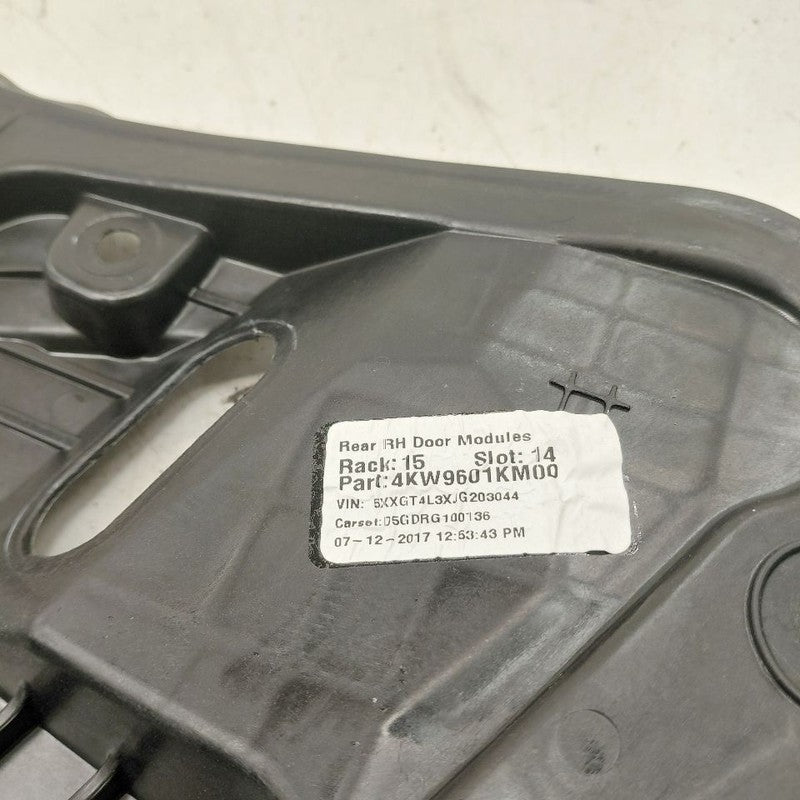 Passenger Right Rear Window Regulator Track US Built VIN 5 16-20 Kia O