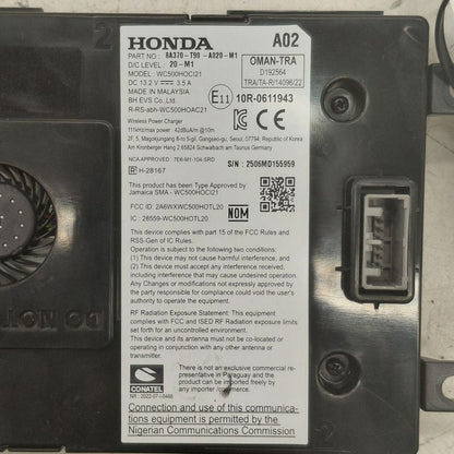 Honda HR-V Wireless Charging Pad {8A370T90A020M1} 2026 2025 2024 2023