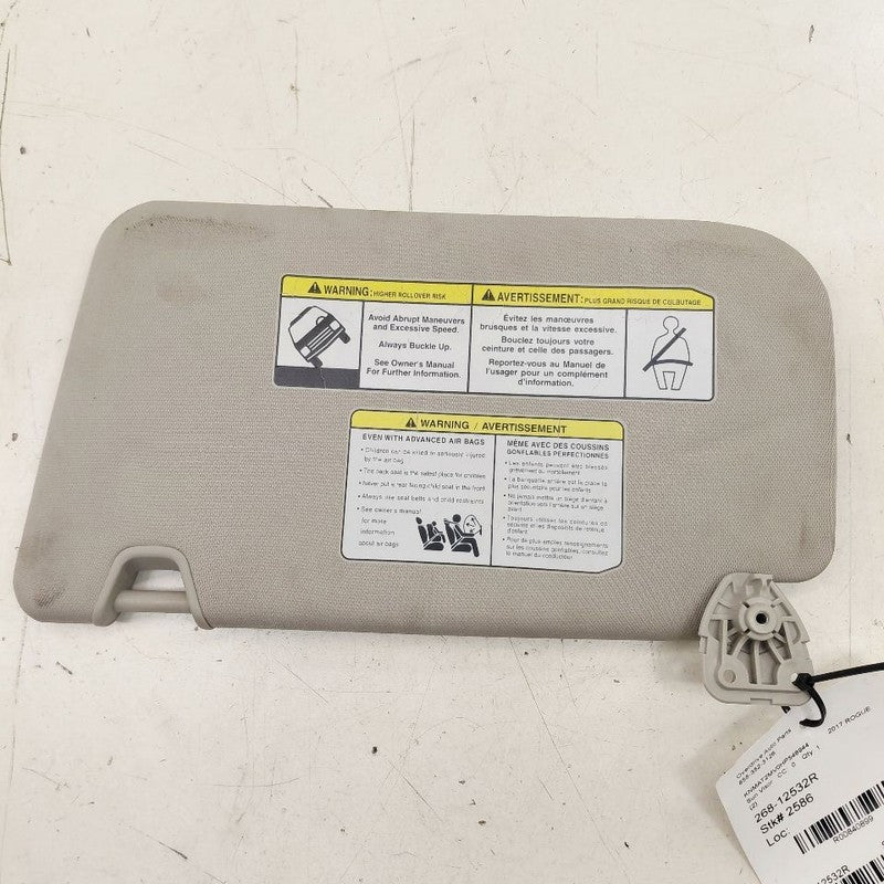 Passenger Right Sun Visor Shade Without Illumination 17 Nissan Rogue  