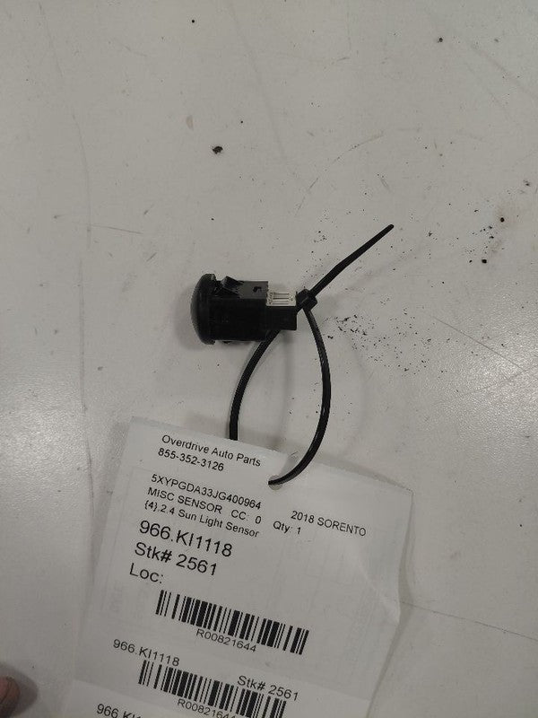 Kia Sorento Sun Light Sensor  2018 2017 2016 OEM