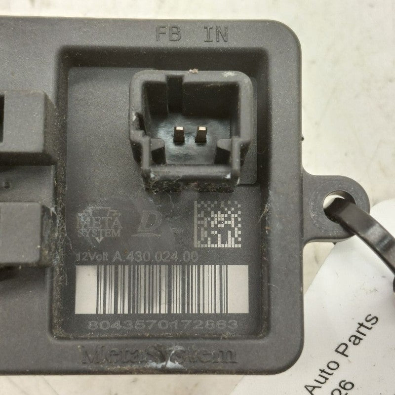 2018 Fiat 500 X Model Blower Resistor Fan Motor Speed Resistor