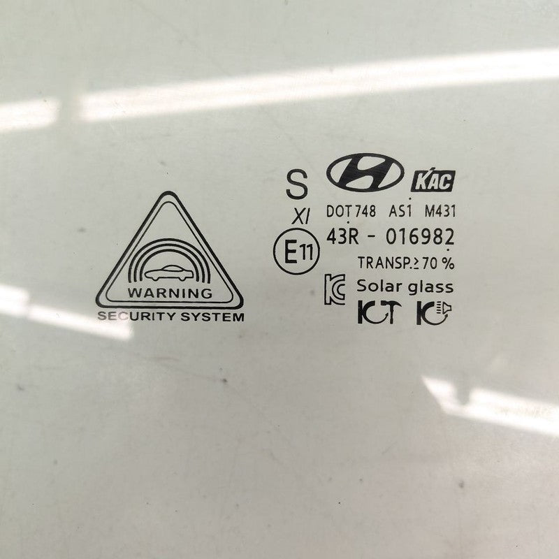 Driver Left Front Door Glass Window US Built Tempered 19-23 Hyundai Sa