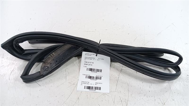 Kia Forte On Door Seal Rubber Right Passenger Rear Back 2016 2015 2014