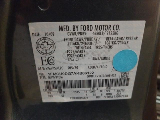 Ford Escape Speedometer Bezel Dash Surround Trim OEM 2008 2009 2010 2011 2012