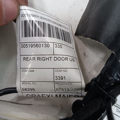Fiat 500 Door Harness Wire Wiring Right Passenger Rear  2014 2015 2016