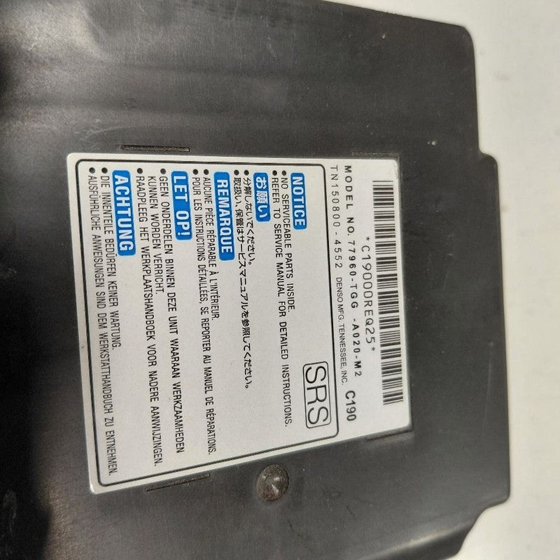 77960TGGA02 Computer Control Module Front Center Console Hatchback Fits 17-21 Honda Civic